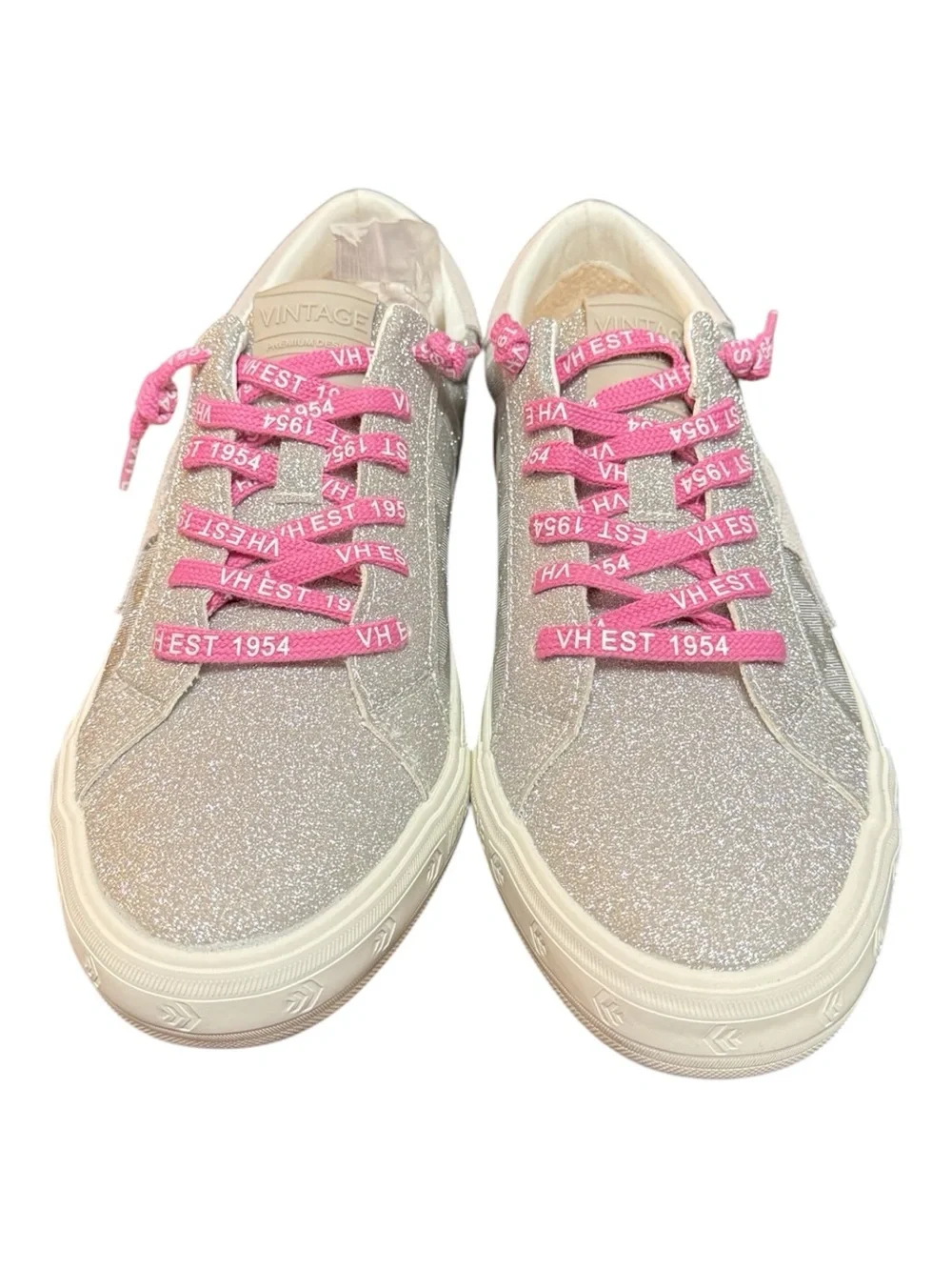 Vintage Havana Grande Silver Checkered Multi Sneakers Women’s Size 11 NIB
